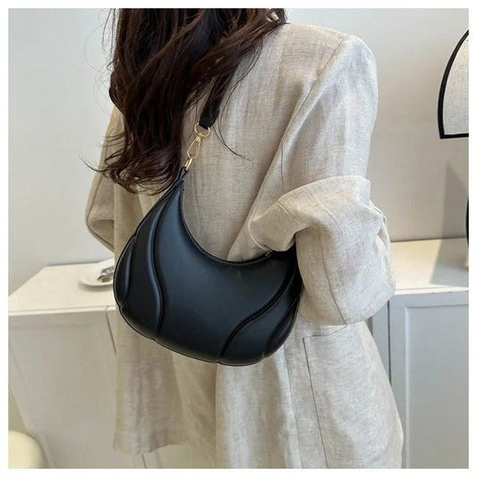 Retro PU Leather Saddle Bag for Women