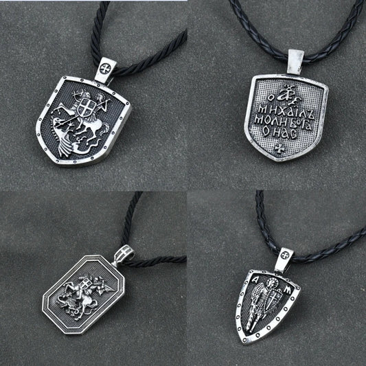 Archangel Michael Shield Pendant – Protection Necklace