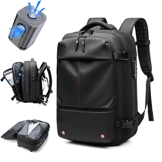 Men's 17-inch Laptop Backpack – Expandable, Large Capacity for Travel & Business