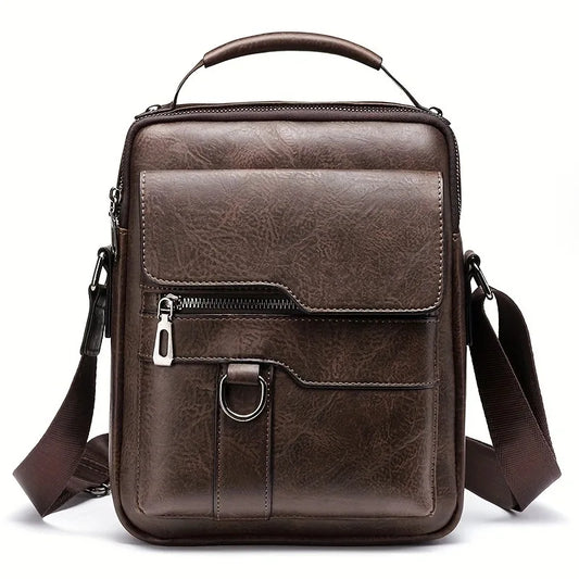 Men's PU Leather Crossbody Bag