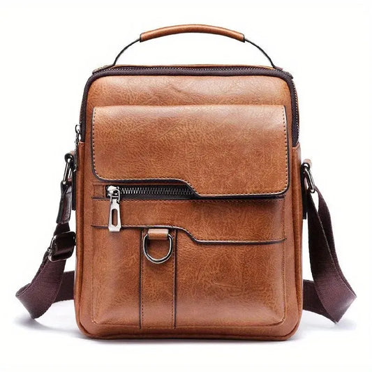 Men's PU Leather Crossbody Bag