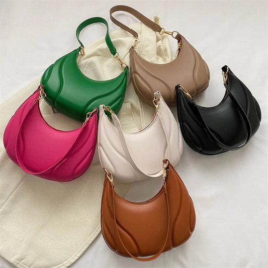 Retro PU Leather Saddle Bag for Women